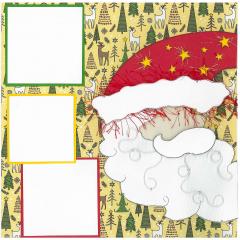Christmas Scrapbook Kit “Kris Kringle” 6-Page Kit