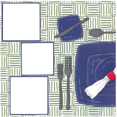 Food Scrapbook Kit “Eats” 6-Page Kit